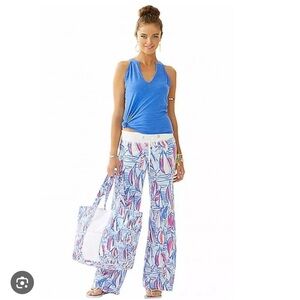 Lilly PulitzerBeach Pant-Red Right Return- XXS